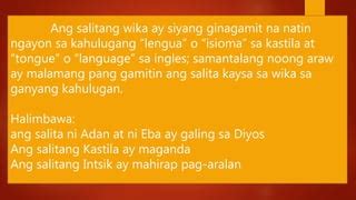 kastila language